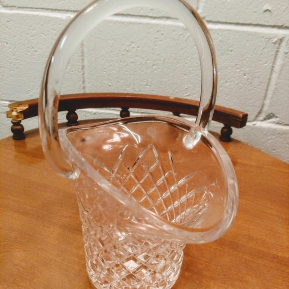 Accents Vintage Crystal Basket With Handle Poshmark